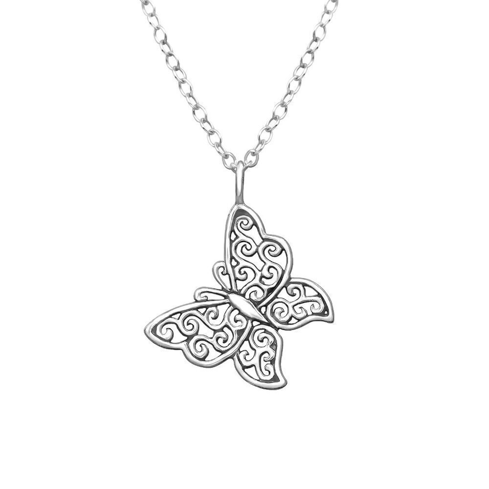 Sterling Silver Dainty Bitterly Necklace